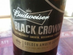 Budweiser Black Crown Golden Amber Lager