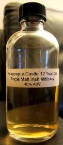Knappogue Castle 12-year-old single malt Irish whiskey.